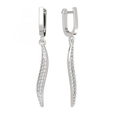 BG zlaté náušnice 716 Bílé zlato - 585 Diamant