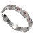 BG granátový  prstýnek 1147 Stříbro 925 - rhodium Granát