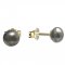 BeKid dětské náušnice 1291 s perlou - Zapínání: Šroubek, Kov: Bílé zlato 585, Perla: Černá