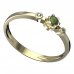 BG vltavínový prsten 553L - Kov: Žluté zlato 585, Kámen: Vltavín a  kubický zirkon