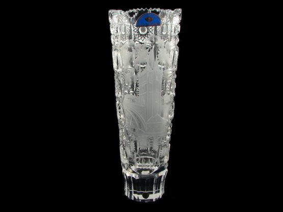 Hand cut high quality crystal vase  Šafránek-ORQQI0436
