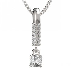 BG zlatý přívěšek  725 Bílé zlato - 585 Diamant
