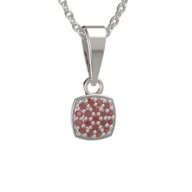 BG přívěs granátový 1581 Stříbro 925 - rhodium Granát