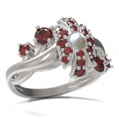 BG prsten s přírodní perlou 537-P