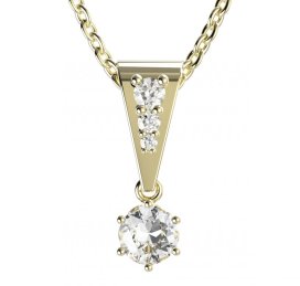 BG zlatý přívěšek 1294 Žluté zlato - 585 Diamant