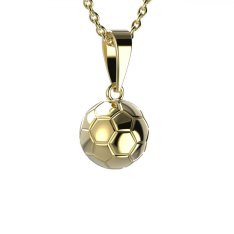 BG zlatý přívěšek fotbalový míč 1378 Žluté zlato - 585