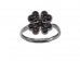 BG prsten vsazený přírodní granát  405 - Kov: Stříbro 925 - ruthenium, Kámen: Granát