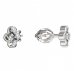 BeKid, Gold kids earrings -295 - Switching on: Screw, Metal: White gold 585, Stone: White cubic zircon