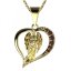 BG přívěšek anděl 1179 Stříbro 925 - rhodium Granát