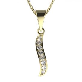 BG zlatý přívěšek  863 Žluté zlato - 585 Diamant