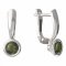 BG moldavit earrings -557 - Switching on: Hanger clip A, Metal: Yellow gold 585, Stone: Moldavite