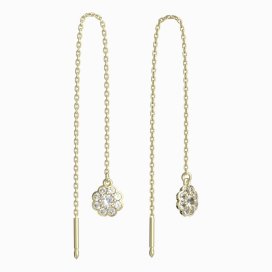 BG zlaté náušnice 552 Žluté zlato - 585 Diamant