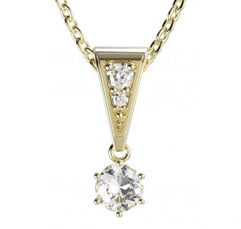 BG zlatý přívěšek 1294 Žluté zlato - 585 Diamant