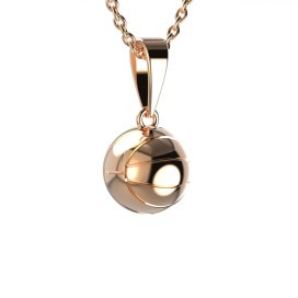 BG zlatý přívěšek Basketbalový míč 1377 Růžové zlato 585 (30-90dní)