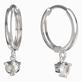 BeKid dětské náušnice 782 Bílé zlato - 585 Diamant