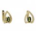 BG earring oval 477-90 - Metal: Silver 925 - rhodium, Stone: Garnet