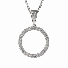 BG zlatý přívěšek kruh  1155/26 Žluté zlato - 585 Diamant