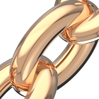 Anker chain 50 cm - Metal: White gold 585