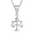 BG zlatý přívěšek Váhy 040 Bílé zlato - 585 Diamant