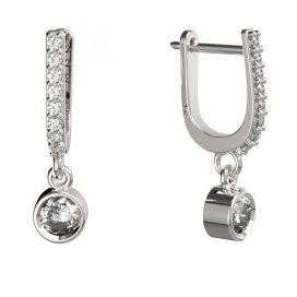 BG zlaté náušnice 770 Bílé zlato - 585 Diamant