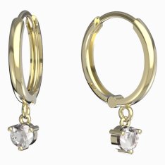 BG zlaté náušnice 781 Žluté zlato - 585 Diamant