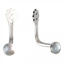 BeKid zlatý kompoment dětské náušnice perla - A3 Bílé zlato - 585 Bílá perla