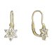 BeKid, Gold kids earrings -853 - Switching on: Brizura 0-3 roky, Metal: Yellow gold - 585, Stone: White cubic zircon