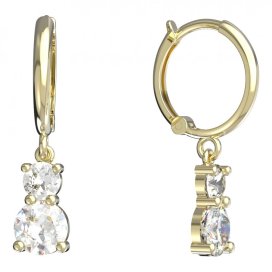 BeKid dětské náušnice 857 Žluté zlato - 585 Diamant