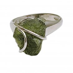 BG prsten přírodní kámen-Vltavín 002