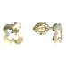 BeKid, Gold kids earrings -849 - Switching on: Screw, Metal: Yellow gold 585, Stone: Pink cubic zircon
