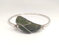 BG náramek přírodní kámen-Vltavín 022