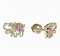 BeKid, Gold kids earrings -1188 - Switching on: Puzeta, Metal: Yellow gold 585, Stone: White cubic zircon