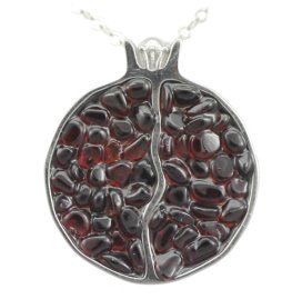 BG přívěs osázený kameny:granát  097 Stříbro 925 - ruthenium (30-90dní) Granát