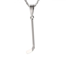 BG zlatý přívěšek Hokejka 1383 Bílé zlato - 585