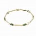 BG bracelet 648 - Metal: Yellow gold 585, Stone: Moldavite