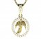 BG pendant - 1177 - Metal: Yellow gold 585, Handle: Handle 0, Stone: White cubic zircon