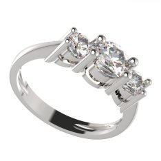 BG zlatý prsten 746 Bílé zlato - 585 Diamant