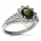 BG prsten s kulatým kamenem 511-G - Kov: Pozlacené stříbro 925, Kámen: Granát