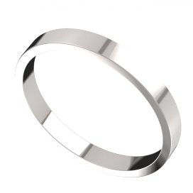 BG zlatý prstýnek 1302/mh2 Pánský Bílé zlato - 585