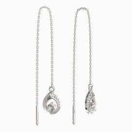 BeKid dětské náušnice 1242-3,5 Žluté zlato - 585 Bílý kubický zirkon