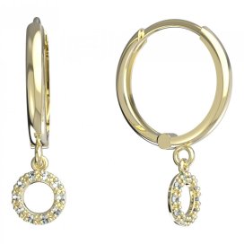 BeKid dětské náušnice 836 Žluté zlato - 585 Diamant