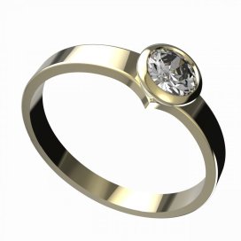 BG zlatý zásnubní prsten 946/555 Žluté zlato - 585 Diamant