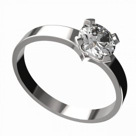 BG zlatý zásnubní prsten 946/558 Bílé zlato - 585 Diamant