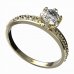 BG zlatý diamantový prstýnek 870E - Kov: Žluté zlato 585, Kámen: Diamant lab-grown