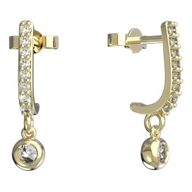 BG zlaté náušnice 101 Žluté zlato - 585 Diamant