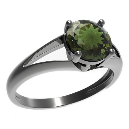 BG prsten kulatý kámen 474-V - Kov: Stříbro 925 - rhodium, Kámen: Granát