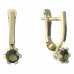 BG moldavit earrings -556 - Switching on: Hanger clip A, Metal: Yellow gold 585, Stone: Moldavite