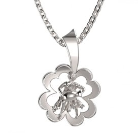 BG zlatý přívěsek 041 vodnář Bílé zlato - 585