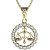 Zlatý přívěsek znamení Váhy s diamantem, žluté zlato 585 – 044 (ZD34044J1)