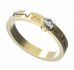 BG zlatý snubní prsten SN01/551 - Kov: Žluté zlato 585, Kámen: Bílý kubický zirkon